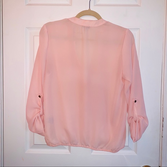 ✨HOST PICK✨Charlotte Russe Soft Blush Pink Blouse✨ - Picture 3 of 5